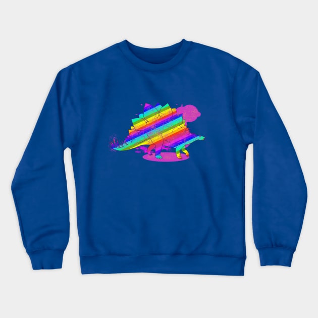 Rainbow-Saur alt Crewneck Sweatshirt by Fizzybubblech